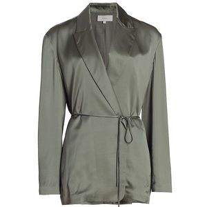Vince Belted Satin Blazer NWT